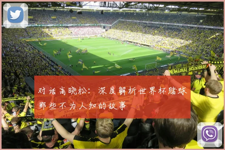对话高晓松:深度解析世界杯赌球那些不为人知的故事