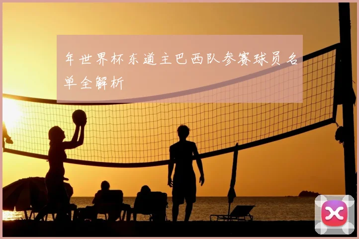 年世界杯东道主巴西队参赛球员名单全解析