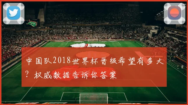 中国队2018世界杯晋级希望有多大？权威数据告诉你答案